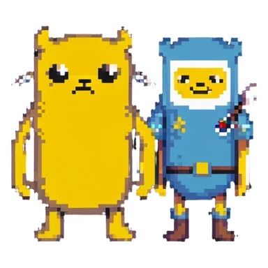 finn and jake from adventure time sticker