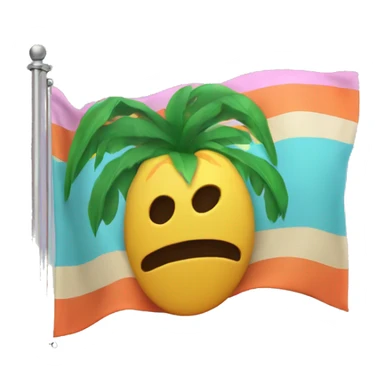 Floptropica flag sticker