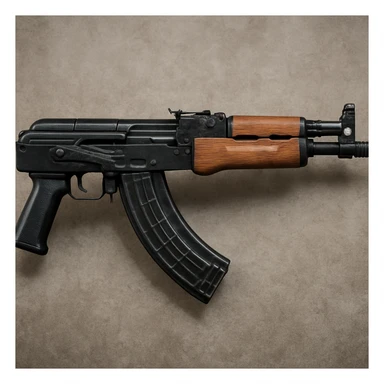 Make this Draco gun image realistic, detailed, side view, photorealistic style. sticker