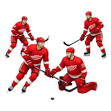 Detroit red wings vs carolina hurricanes sticker