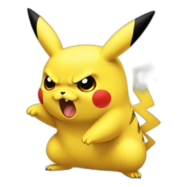Pikachu angry  sticker