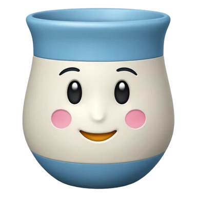 vaso branco sem flores sticker