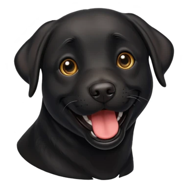 Crazy black Labrador Retriever sticker