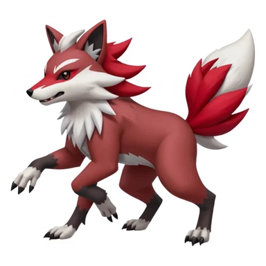 Lycanroc-Zangoose-Zoroark-Obstagoon-fusion sticker