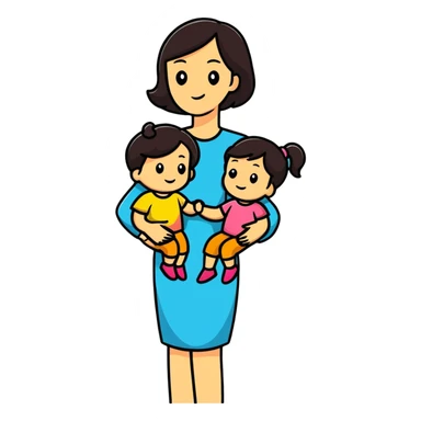 Mom and daughter 💖 sticker