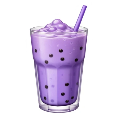 lavender colored boba drink  sticker