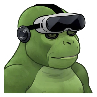 Gorilla with no legs and is based of a VR game sticker
