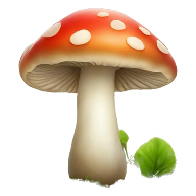 heart shaped mushroom sticker