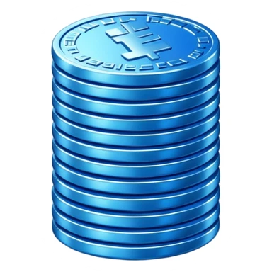 blue coins credit pack sticker
