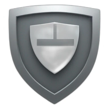 checkmark on gray shield sticker