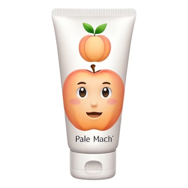 pale peach plain skincare tube sticker