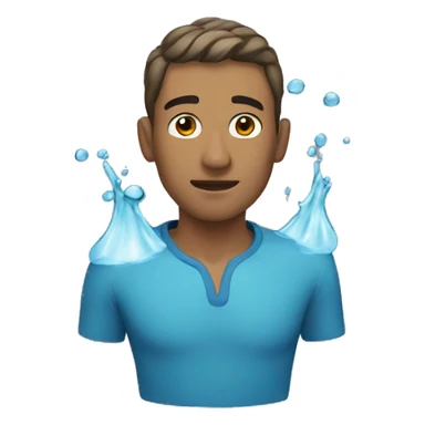 Guy in water sticker