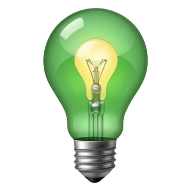 light bulb with a check mark next to it sticker