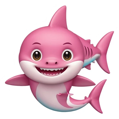 pink Baby Shark sticker
