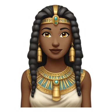 Ancient Egypt princess fair skin sticker