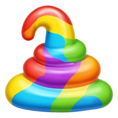 gummy rainbow poop sticker