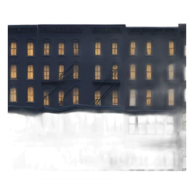 New York night city  sticker