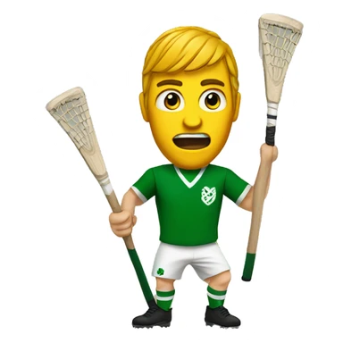 Hurling Irish sticker