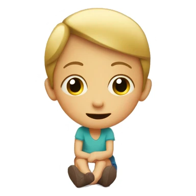 a child watching TV sticker