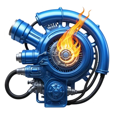 sorayama giger plasma engine fire sticker