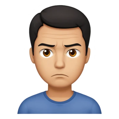 annoyed man said not sticker