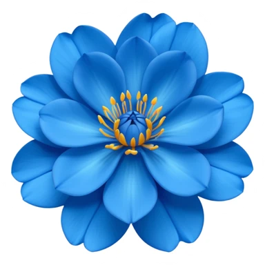 Rosa Azul de wasapp sticker