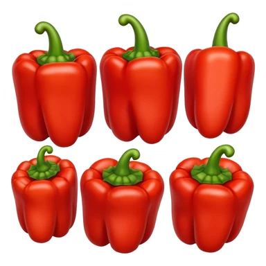 red bell peppers sticker