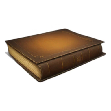 old book on a table sticker