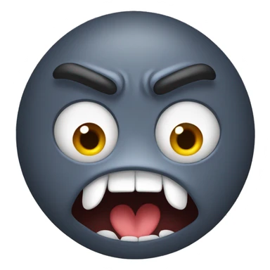 angry foot with eyes and mouth sticker