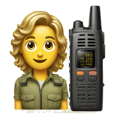 80's Walkie talkie sticker