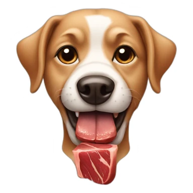 Dog-eat-meat sticker
