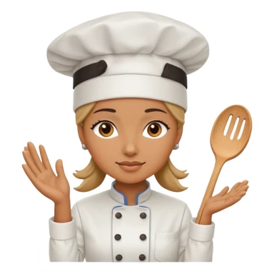woman wearing chef hat sticker