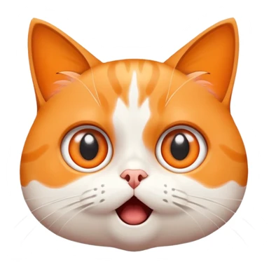 surprised shocked cat meme sticker