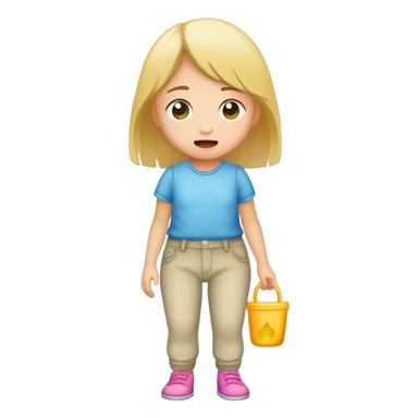 little girl who peed her pants sticker