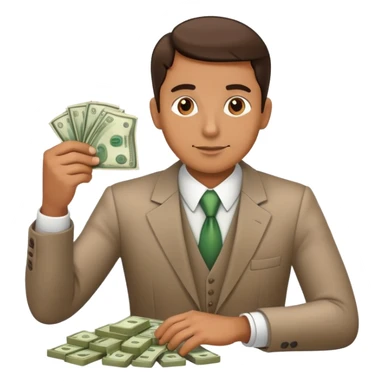 The banker man counting the money  sticker