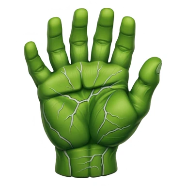 hulk smash green hand sticker