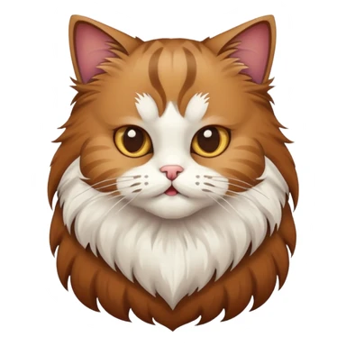 Cat cutting its beard sticker