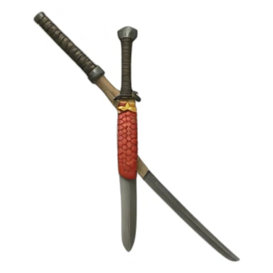 Okinawan sai weapon sticker