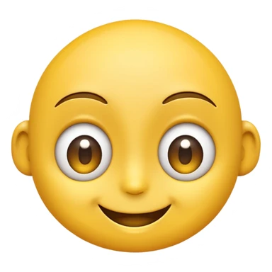 Emoji smirking with big eyes sticker