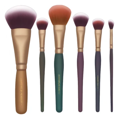Makeup brushes sticker