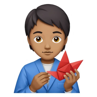 Origami player vidéo sticker
