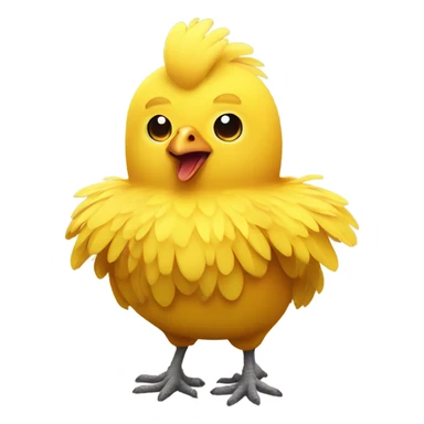 yellow chicken sticker