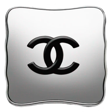 Chanel logo compact mirror sticker