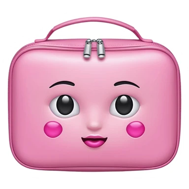 pink aesthetic cosmetic bag sticker