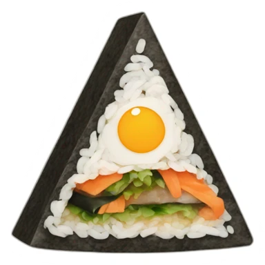 Triangle Kimbap sticker