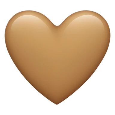 A light brown heart sticker