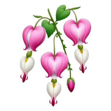 Bleeding hearts flowers   sticker