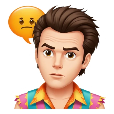 Ace ventura with a Speech bubble saying the word FABIAAAN sticker