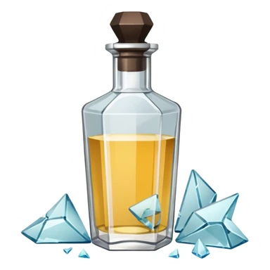 i want a shattered cologne with little pieces everywhere sticker