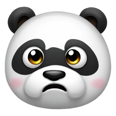 Panda constipated  sticker
